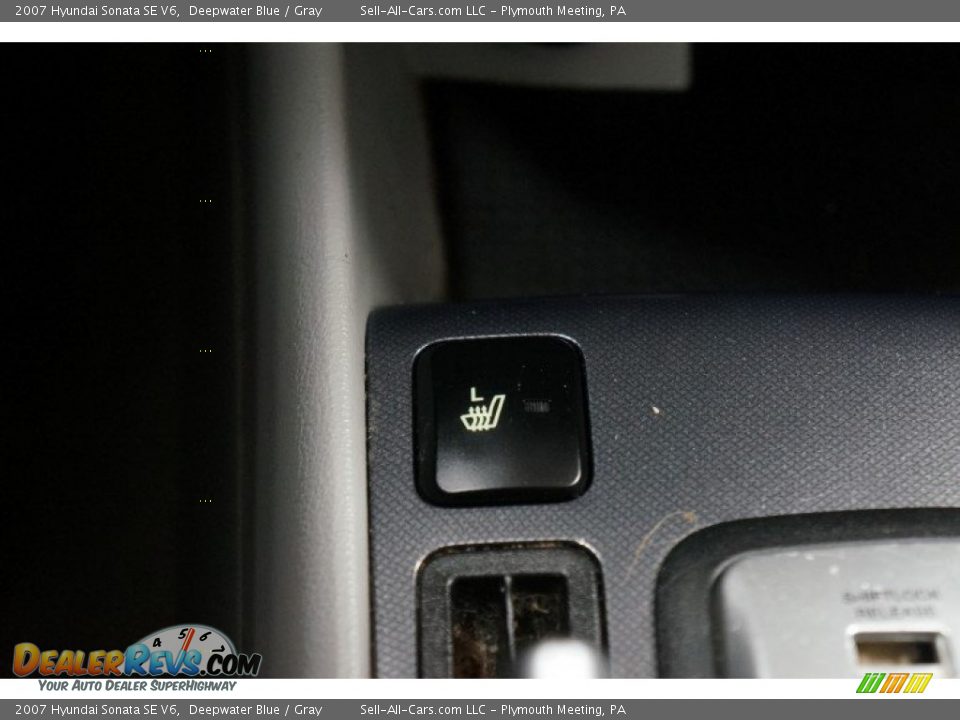 2007 Hyundai Sonata SE V6 Deepwater Blue / Gray Photo #34