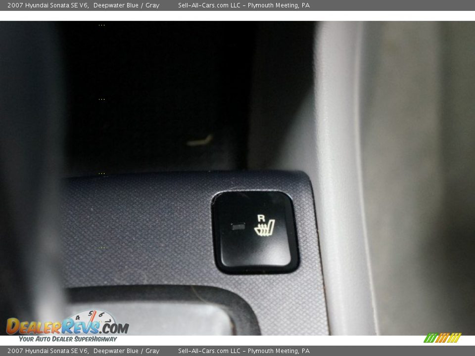 2007 Hyundai Sonata SE V6 Deepwater Blue / Gray Photo #35