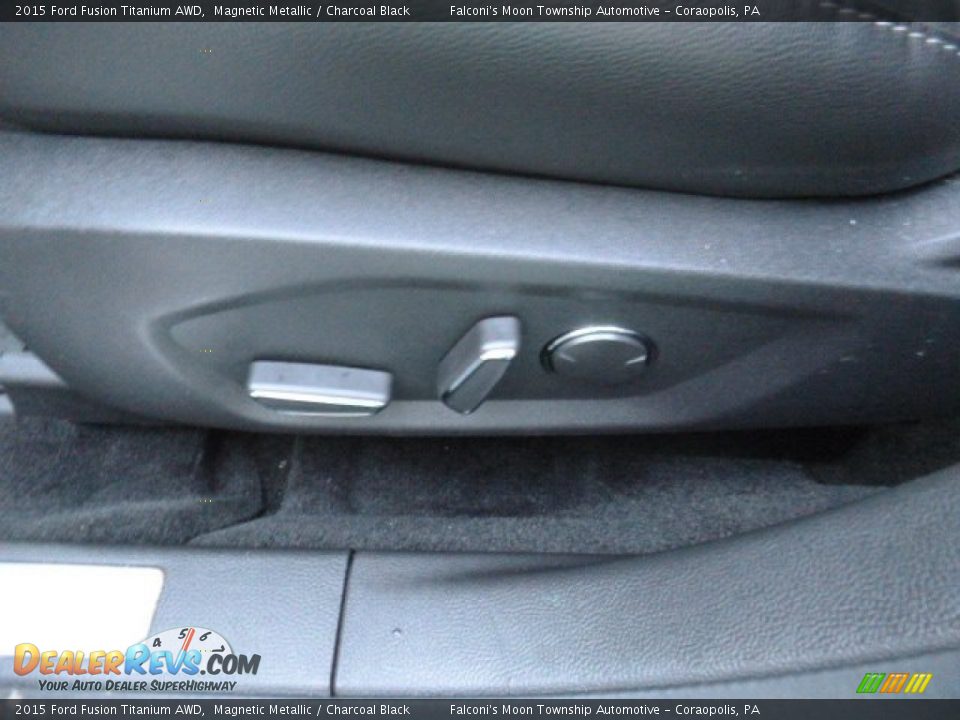 2015 Ford Fusion Titanium AWD Magnetic Metallic / Charcoal Black Photo #16