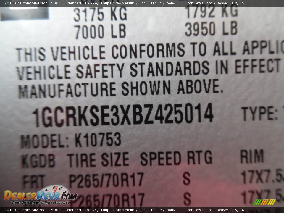 2011 Chevrolet Silverado 1500 LT Extended Cab 4x4 Taupe Gray Metallic / Light Titanium/Ebony Photo #16