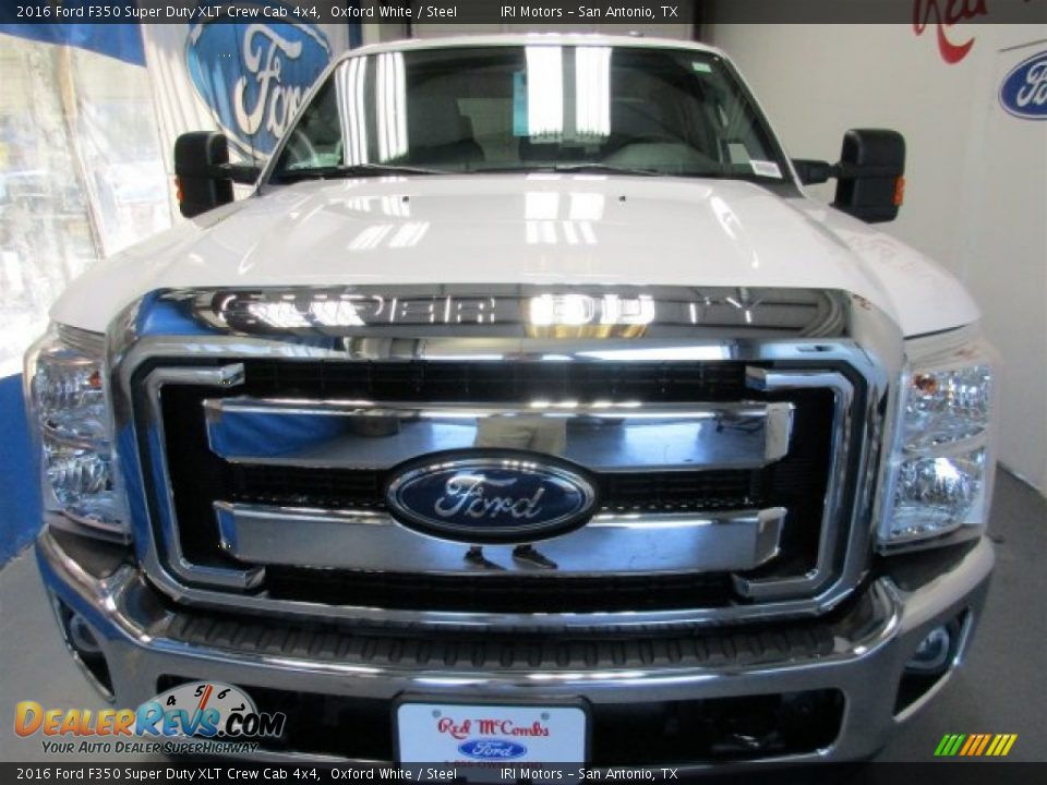 2016 Ford F350 Super Duty XLT Crew Cab 4x4 Oxford White / Steel Photo #2