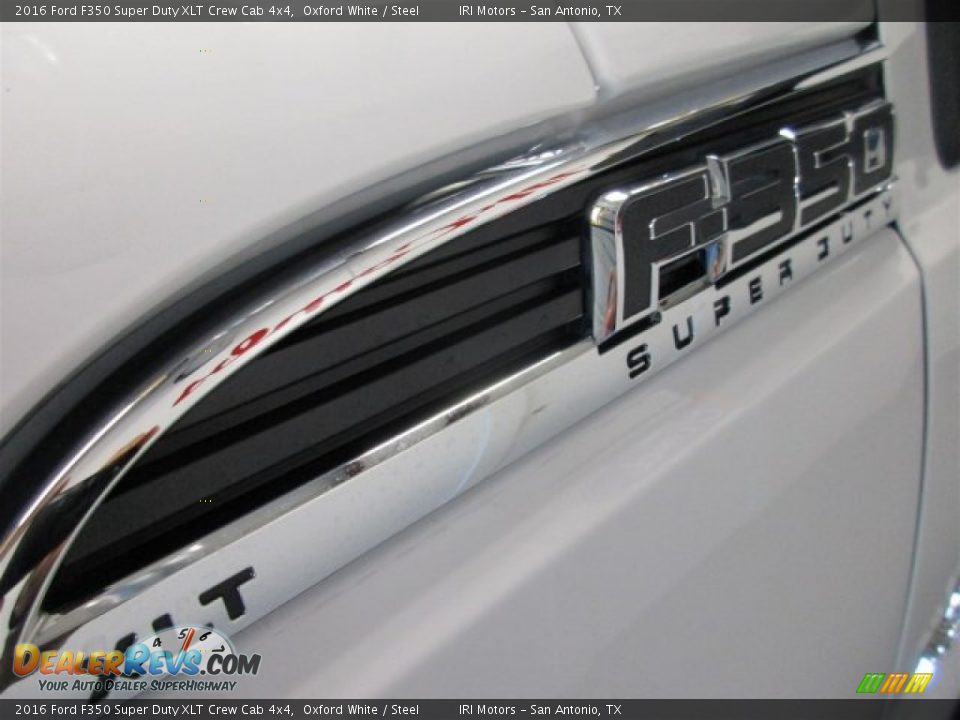 2016 Ford F350 Super Duty XLT Crew Cab 4x4 Oxford White / Steel Photo #4