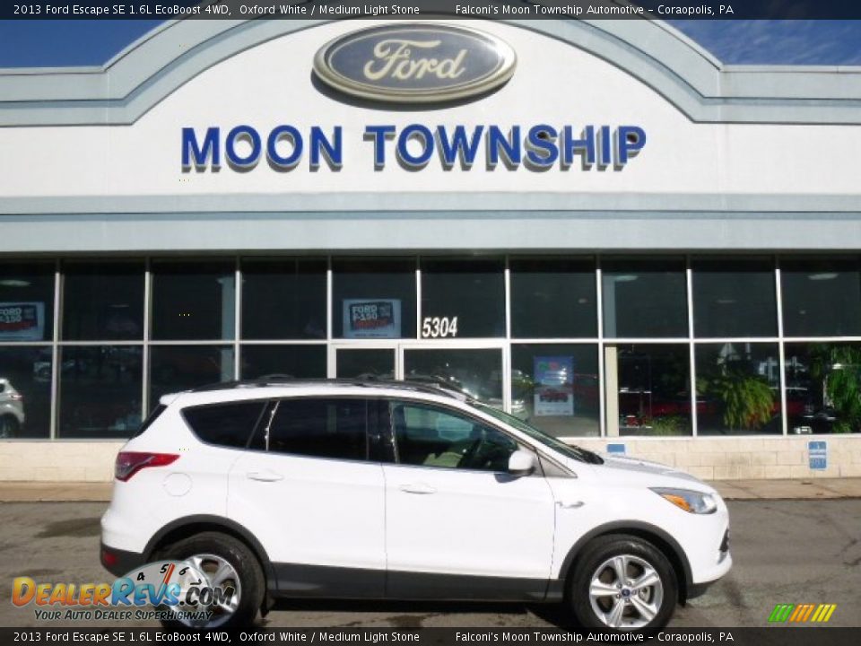 2013 Ford Escape SE 1.6L EcoBoost 4WD Oxford White / Medium Light Stone Photo #1