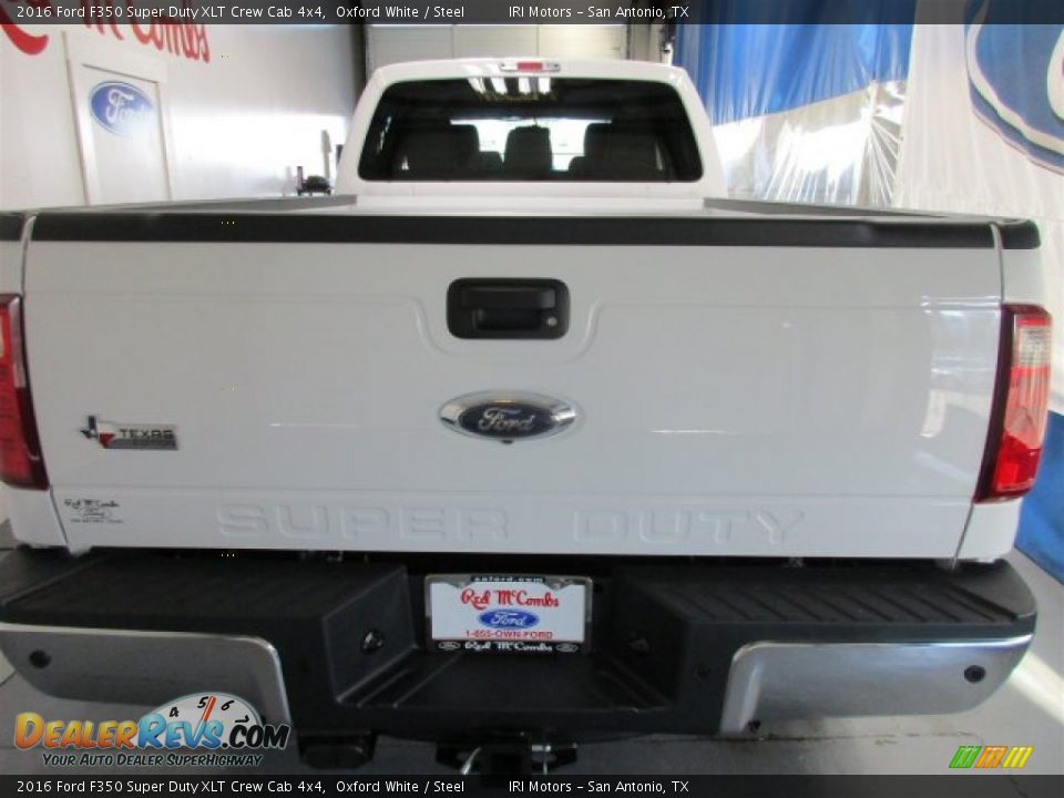 2016 Ford F350 Super Duty XLT Crew Cab 4x4 Oxford White / Steel Photo #7