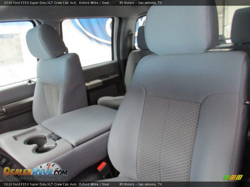2016 Ford F350 Super Duty XLT Crew Cab 4x4 Oxford White / Steel Photo #11
