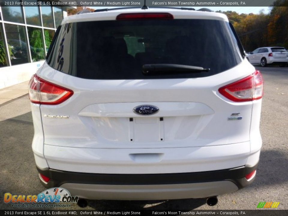 2013 Ford Escape SE 1.6L EcoBoost 4WD Oxford White / Medium Light Stone Photo #6