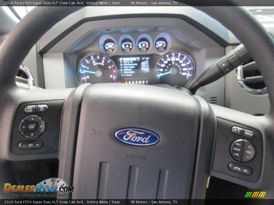 2016 Ford F350 Super Duty XLT Crew Cab 4x4 Oxford White / Steel Photo #21