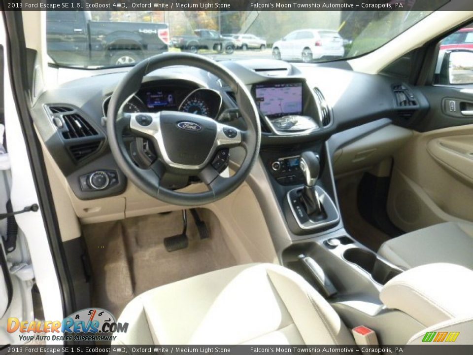 2013 Ford Escape SE 1.6L EcoBoost 4WD Oxford White / Medium Light Stone Photo #17