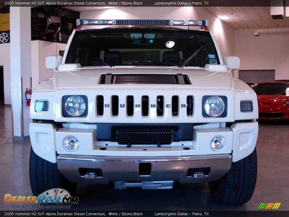 2005 Hummer H2 SUT Alpha Duramax Diesel Conversion White / Ebony Black Photo #3