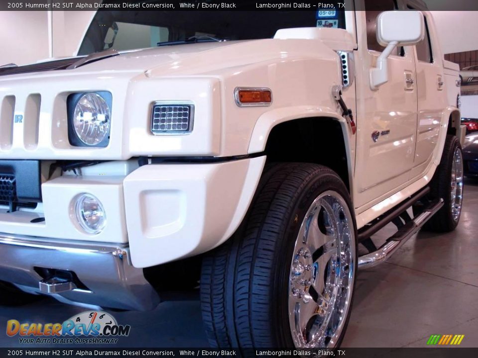 2005 Hummer H2 SUT Alpha Duramax Diesel Conversion White / Ebony Black