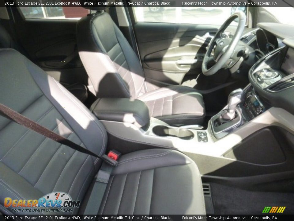 2013 Ford Escape SEL 2.0L EcoBoost 4WD White Platinum Metallic Tri-Coat / Charcoal Black Photo #11