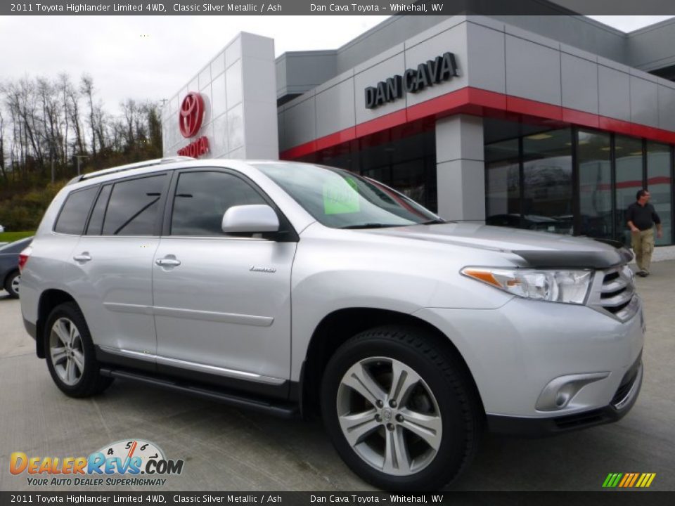 2011 Toyota Highlander Limited 4WD Classic Silver Metallic / Ash Photo #1