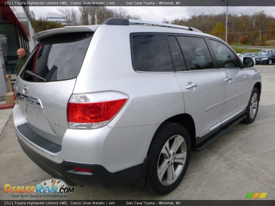 2011 Toyota Highlander Limited 4WD Classic Silver Metallic / Ash Photo #9