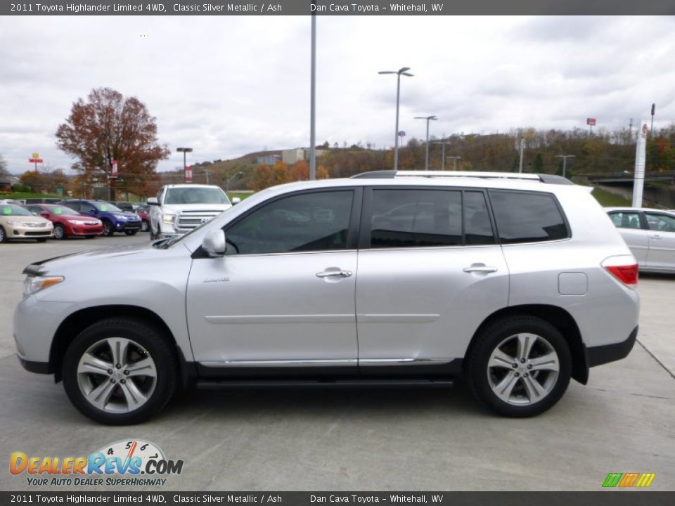2011 Toyota Highlander Limited 4WD Classic Silver Metallic / Ash Photo #12