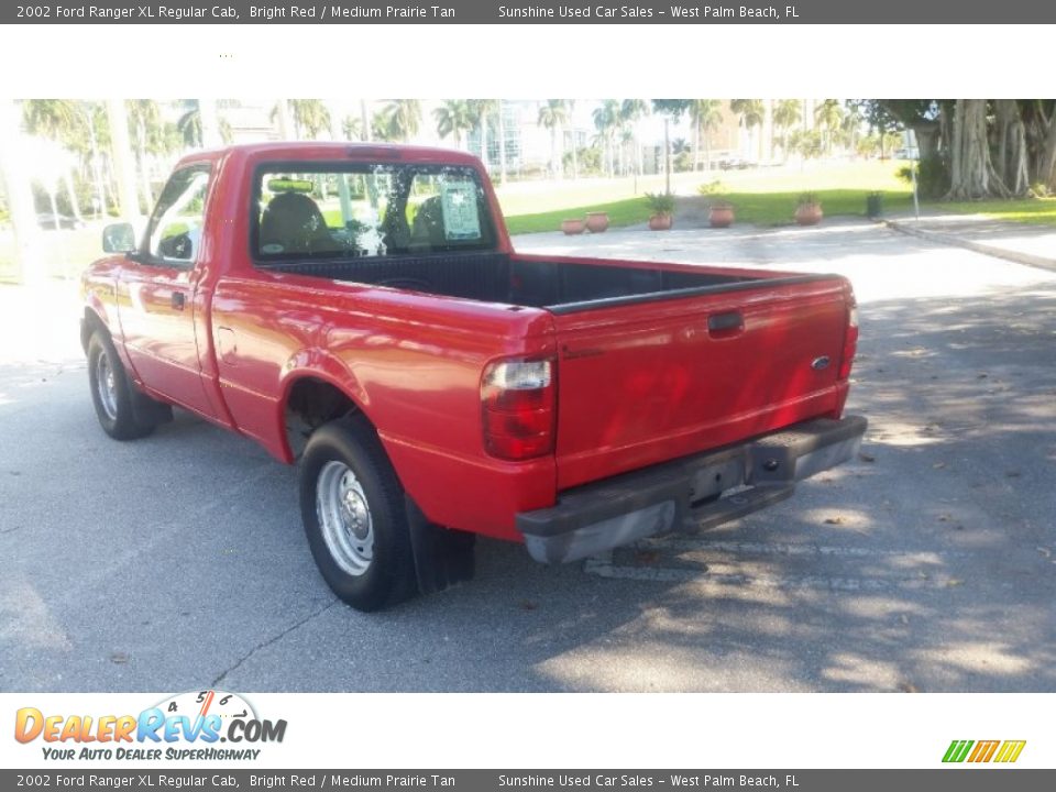 2002 Ford Ranger XL Regular Cab Bright Red / Medium Prairie Tan Photo #3