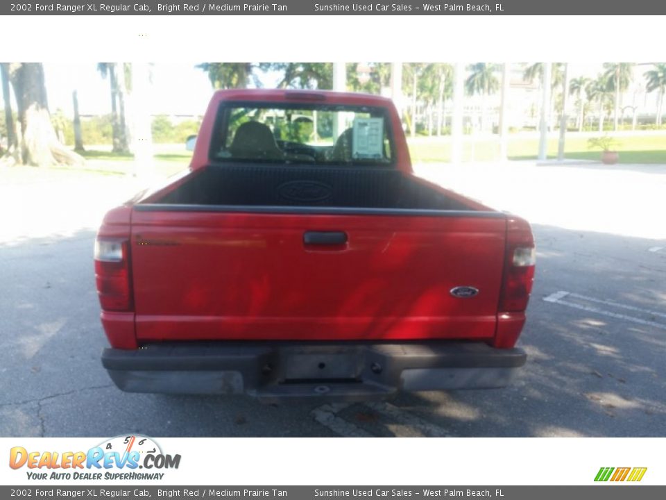 2002 Ford Ranger XL Regular Cab Bright Red / Medium Prairie Tan Photo #4