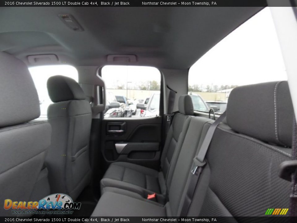 2016 Chevrolet Silverado 1500 LT Double Cab 4x4 Black / Jet Black Photo #12