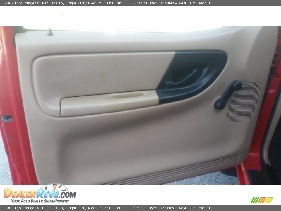 2002 Ford Ranger XL Regular Cab Bright Red / Medium Prairie Tan Photo #12