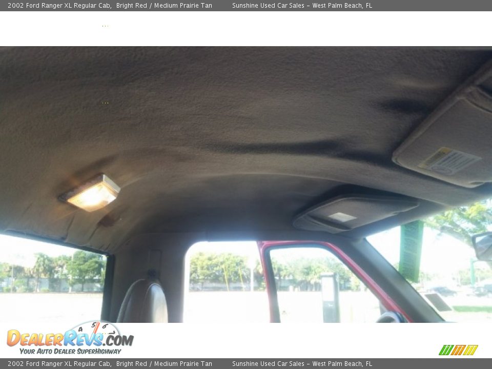 2002 Ford Ranger XL Regular Cab Bright Red / Medium Prairie Tan Photo #15