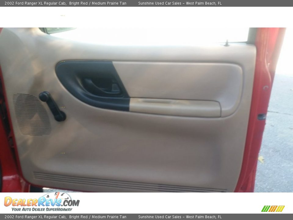 2002 Ford Ranger XL Regular Cab Bright Red / Medium Prairie Tan Photo #16