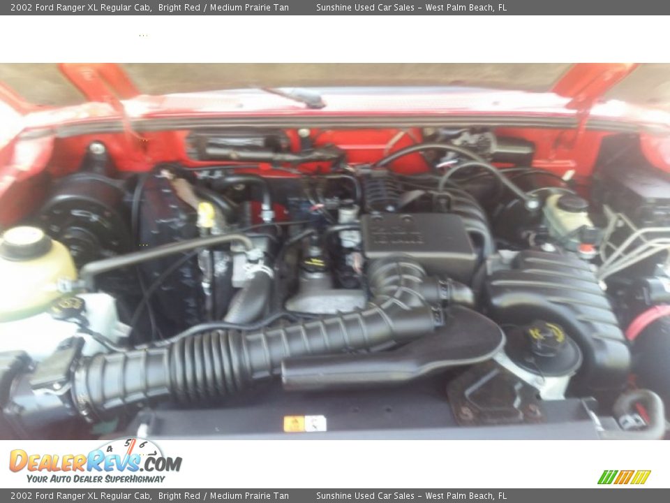 2002 Ford Ranger XL Regular Cab Bright Red / Medium Prairie Tan Photo #18