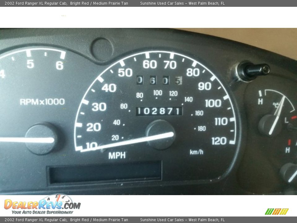 2002 Ford Ranger XL Regular Cab Bright Red / Medium Prairie Tan Photo #19