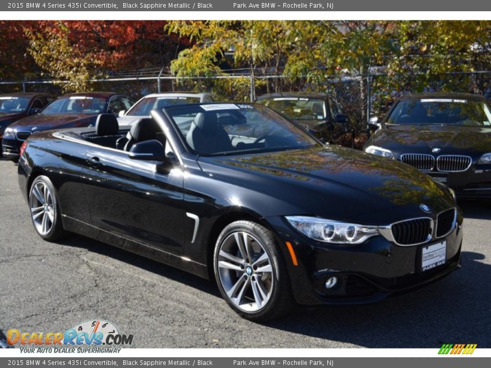 2015 BMW 4 Series 435i Convertible Black Sapphire Metallic / Black Photo #2