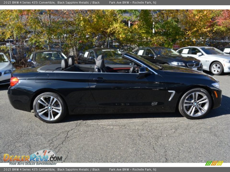 2015 BMW 4 Series 435i Convertible Black Sapphire Metallic / Black Photo #3