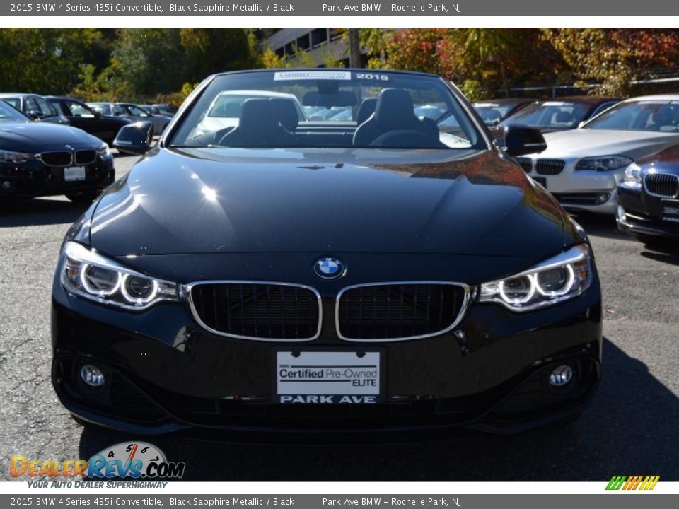 2015 BMW 4 Series 435i Convertible Black Sapphire Metallic / Black Photo #9