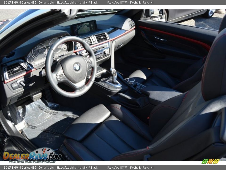 2015 BMW 4 Series 435i Convertible Black Sapphire Metallic / Black Photo #12