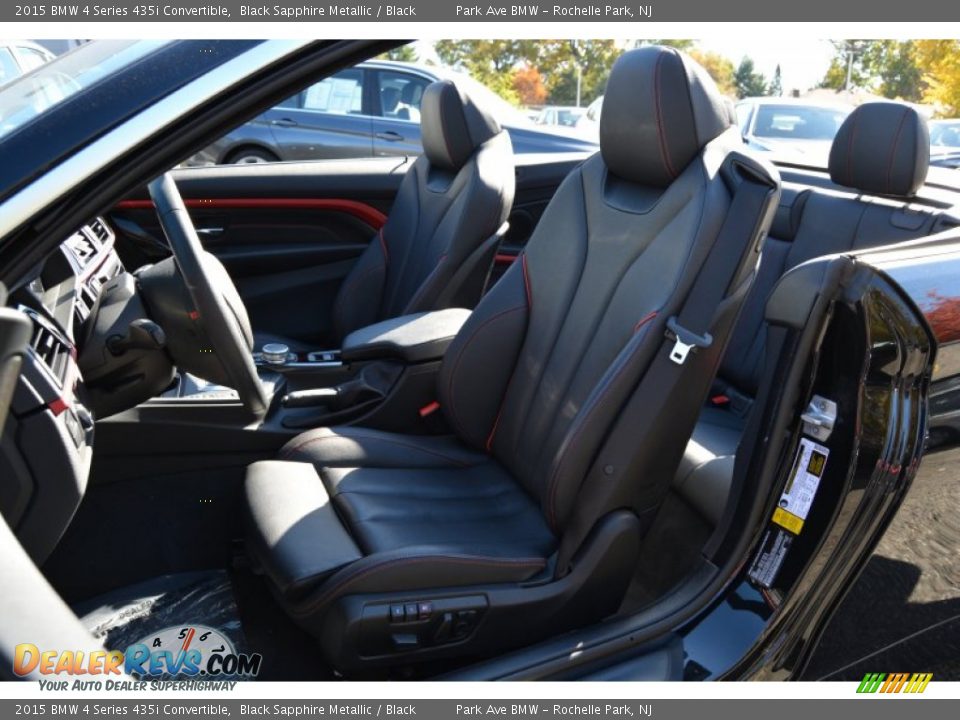 2015 BMW 4 Series 435i Convertible Black Sapphire Metallic / Black Photo #15