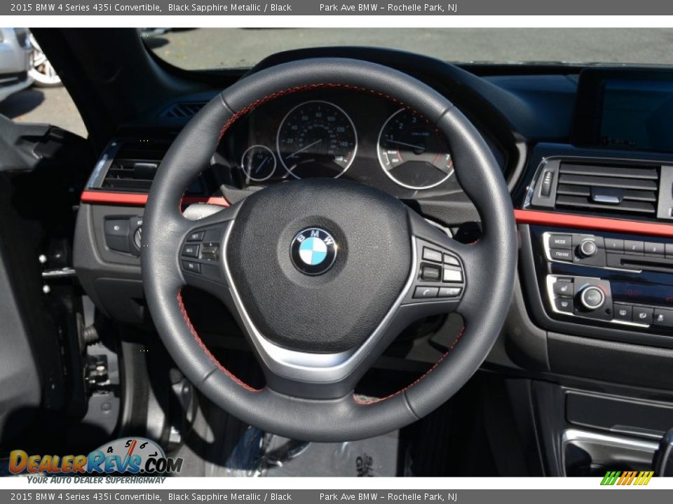 2015 BMW 4 Series 435i Convertible Black Sapphire Metallic / Black Photo #20