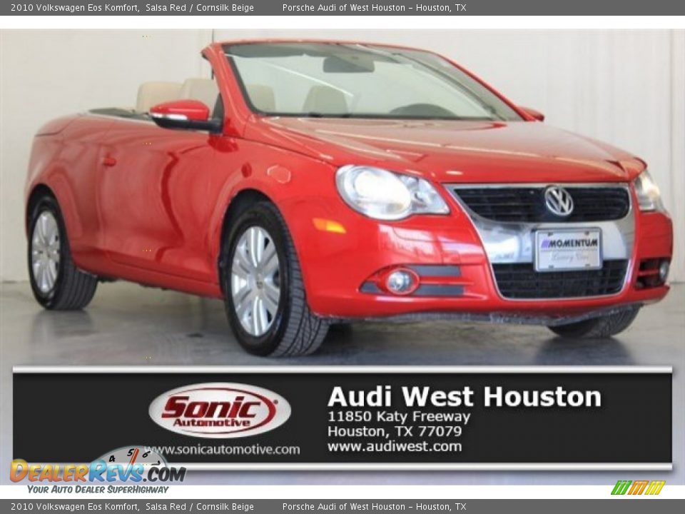 2010 Volkswagen Eos Komfort Salsa Red / Cornsilk Beige Photo #1