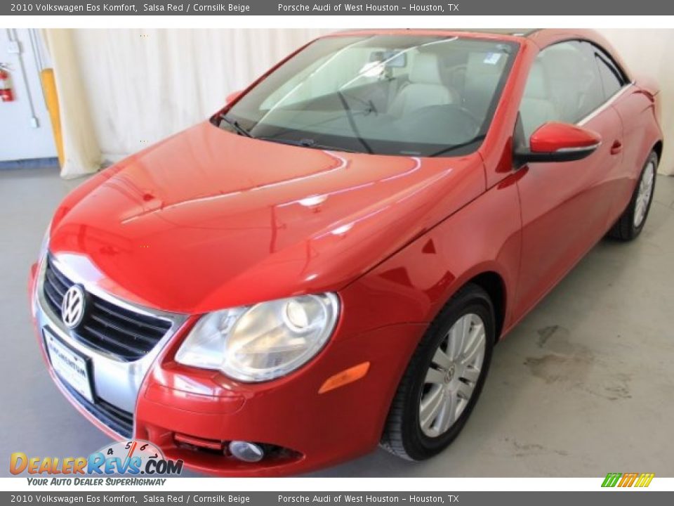 2010 Volkswagen Eos Komfort Salsa Red / Cornsilk Beige Photo #3