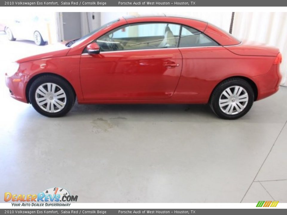 2010 Volkswagen Eos Komfort Salsa Red / Cornsilk Beige Photo #4
