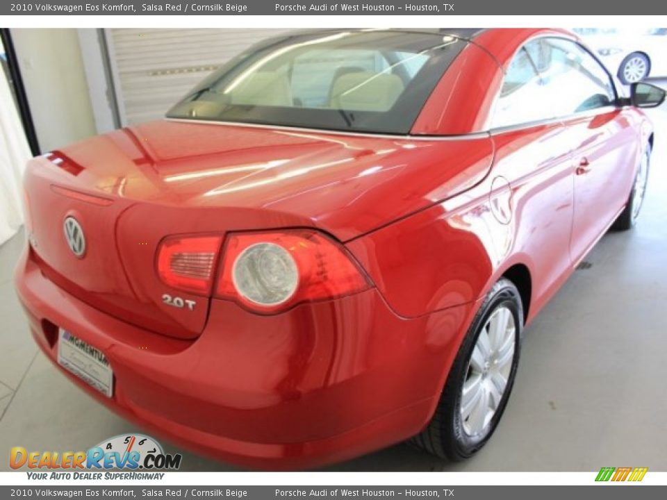 2010 Volkswagen Eos Komfort Salsa Red / Cornsilk Beige Photo #6