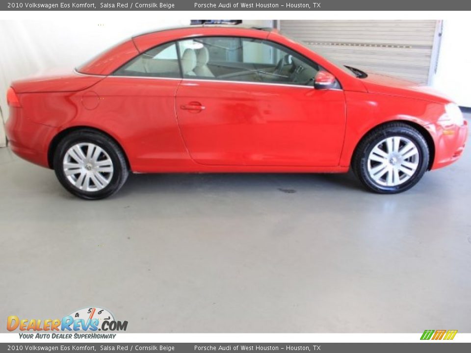 2010 Volkswagen Eos Komfort Salsa Red / Cornsilk Beige Photo #7