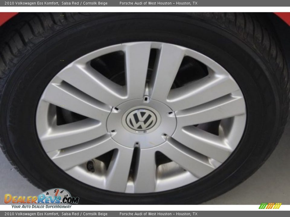 2010 Volkswagen Eos Komfort Salsa Red / Cornsilk Beige Photo #10