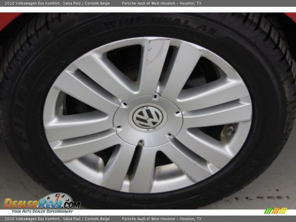 2010 Volkswagen Eos Komfort Salsa Red / Cornsilk Beige Photo #11