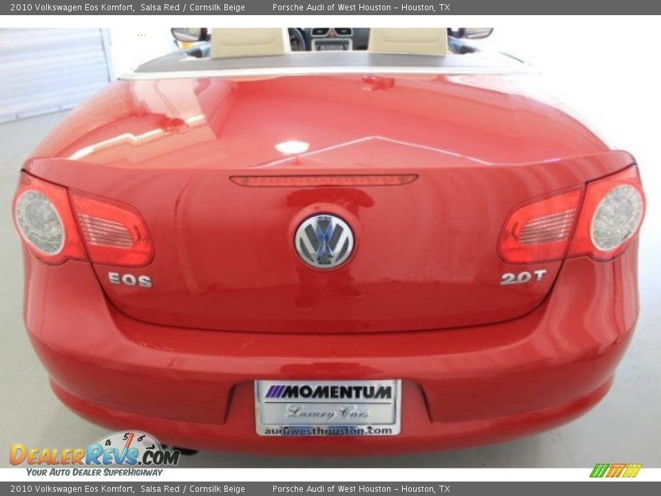 2010 Volkswagen Eos Komfort Salsa Red / Cornsilk Beige Photo #14