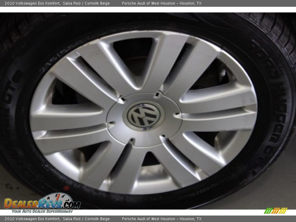 2010 Volkswagen Eos Komfort Salsa Red / Cornsilk Beige Photo #16