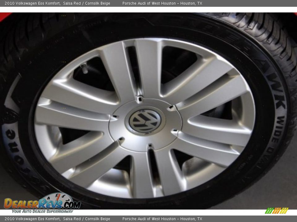 2010 Volkswagen Eos Komfort Salsa Red / Cornsilk Beige Photo #17