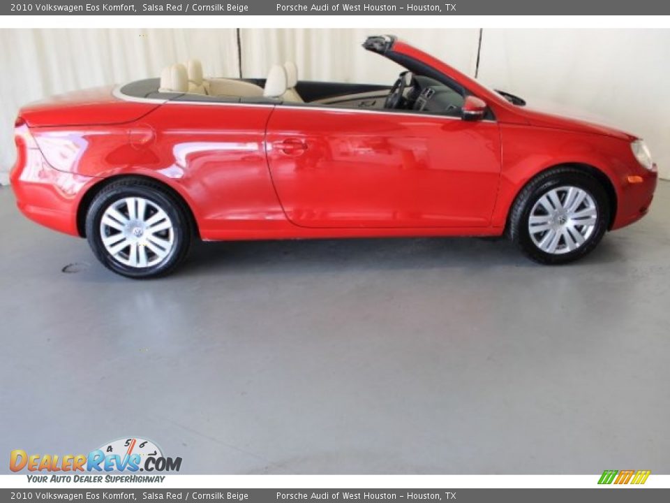 2010 Volkswagen Eos Komfort Salsa Red / Cornsilk Beige Photo #18