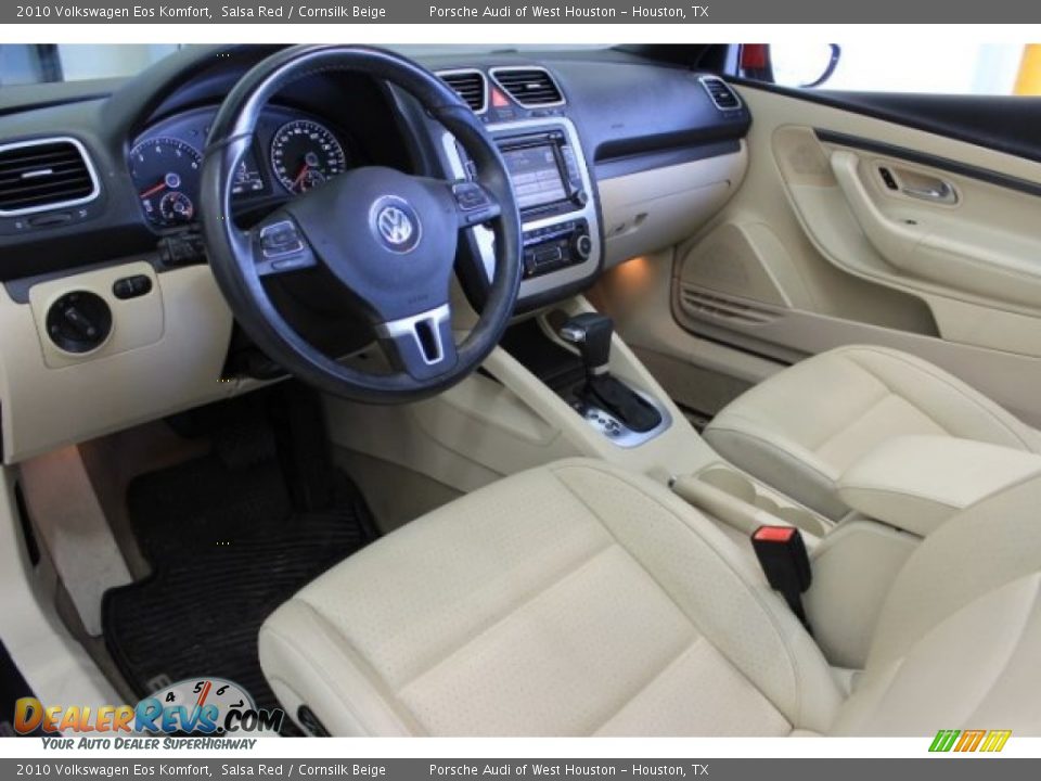 2010 Volkswagen Eos Komfort Salsa Red / Cornsilk Beige Photo #21