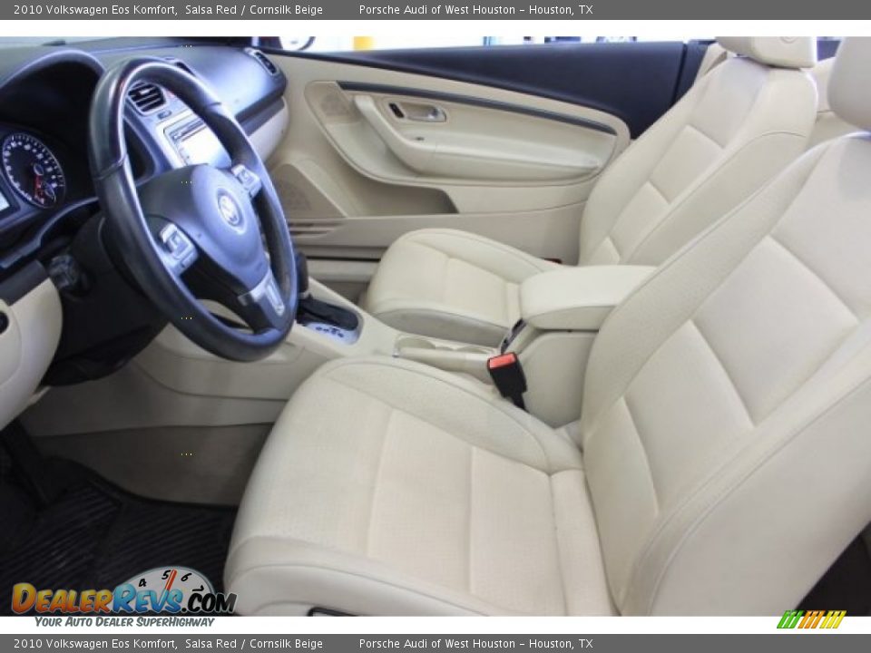 2010 Volkswagen Eos Komfort Salsa Red / Cornsilk Beige Photo #22