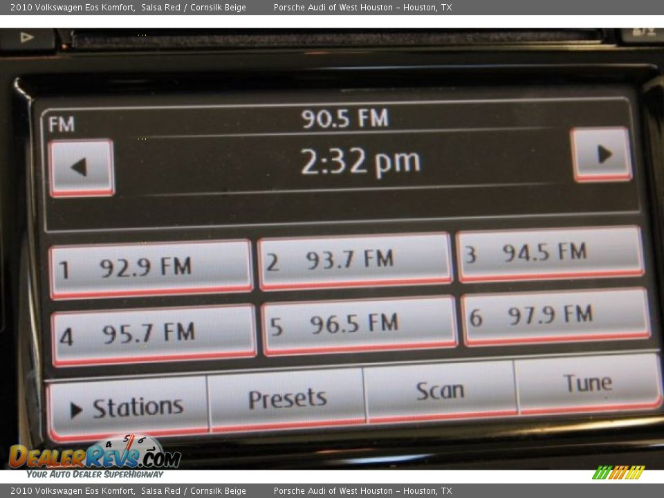 2010 Volkswagen Eos Komfort Salsa Red / Cornsilk Beige Photo #27