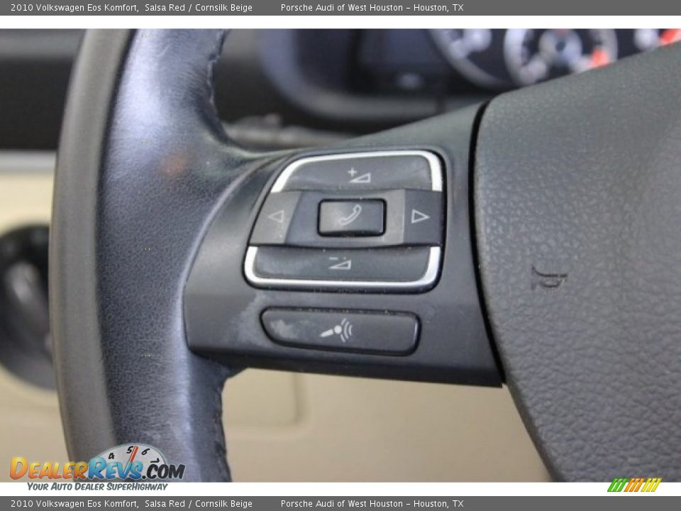 2010 Volkswagen Eos Komfort Salsa Red / Cornsilk Beige Photo #30