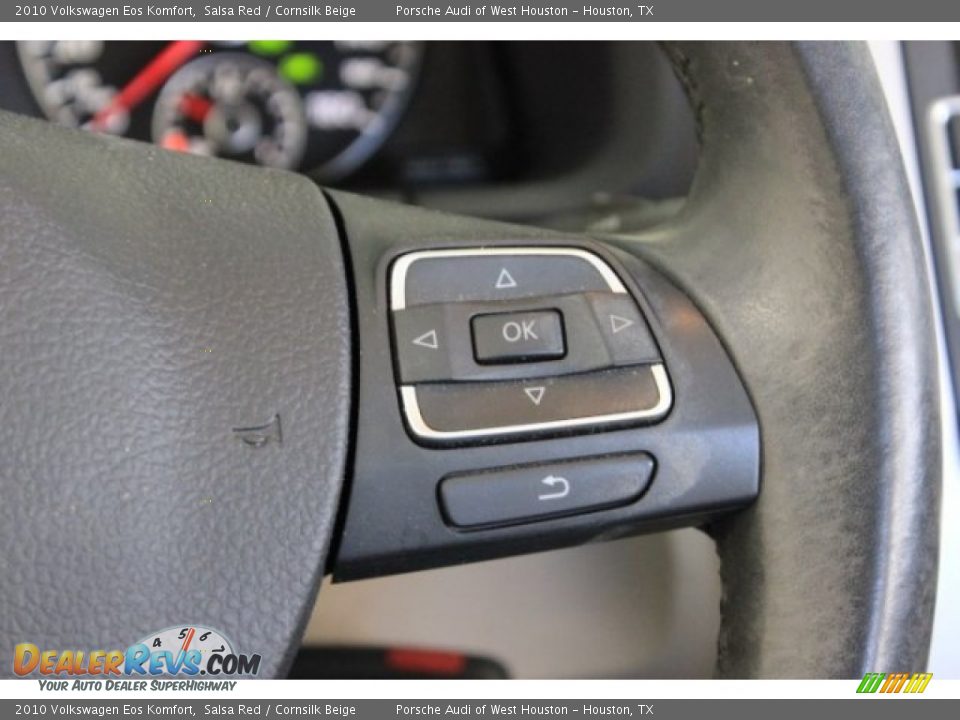 2010 Volkswagen Eos Komfort Salsa Red / Cornsilk Beige Photo #31