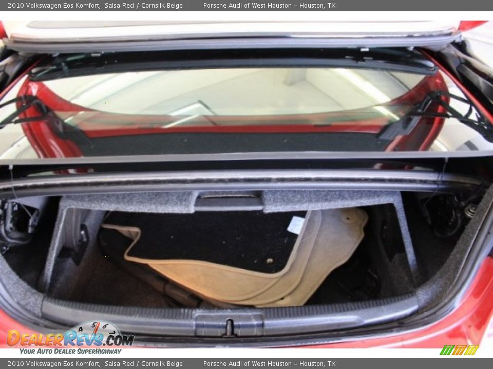 2010 Volkswagen Eos Komfort Salsa Red / Cornsilk Beige Photo #36