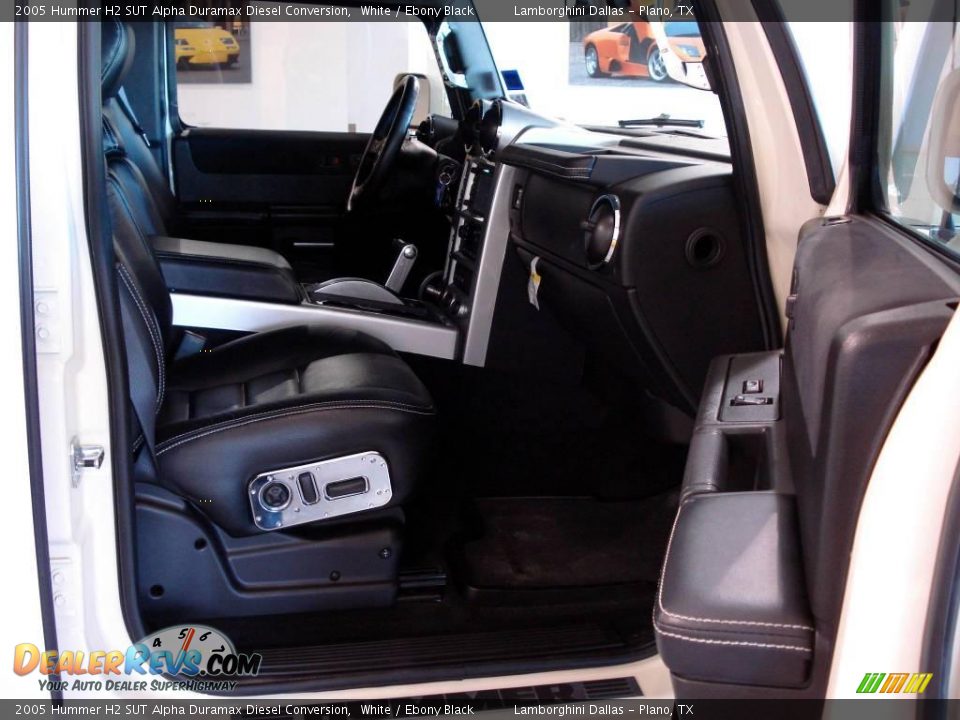 2005 Hummer H2 SUT Alpha Duramax Diesel Conversion White / Ebony Black Photo #20